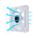 Ventilator za ohišje Lian Li UNI FAN SL-INF 140 Reverse Blade, ARGB, PWM, 140mm, bel