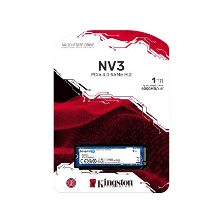 Kingston NV3 NVMe 1000GB,R6000/W2200, M.2 2280