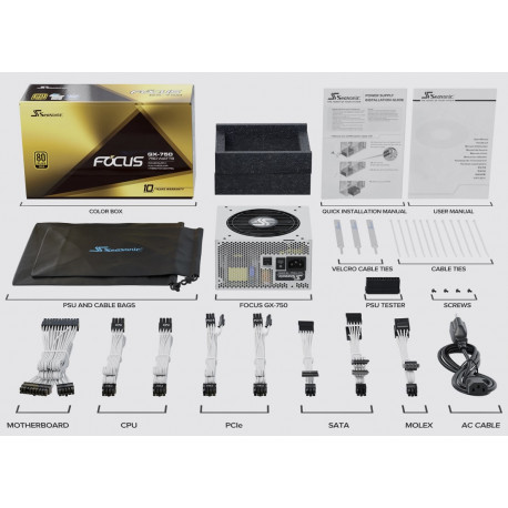 Seasonic FOCUS GX-750 ATX3.0, PC-Netzteil