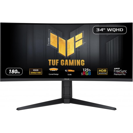 ASUS VG34VQL3A 34", 2xHDMI, 2xDP, HUB, 180Hz, zvuč