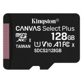 Kingston 128GB micSDXC Canvas Select Plus 100R A1 C10 Single Pack w/o ADP, EAN: 740617299076
