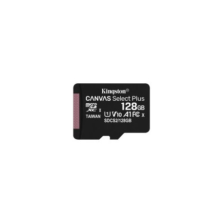 Kingston 128GB micSDXC Canvas Select Plus 100R A1 C10 Single Pack w/o ADP, EAN: 740617299076