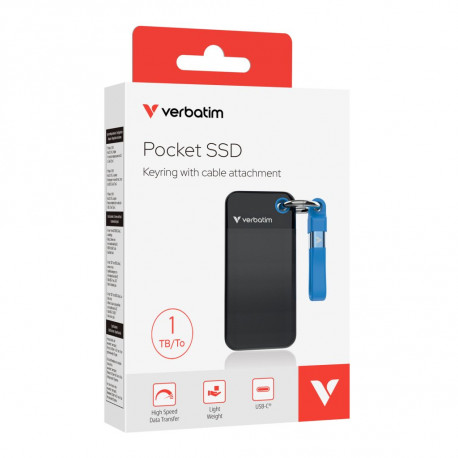 SSD Pocket Verbatim 32191 1TB 3.2 Gen 2, USB-C, crno/plavi