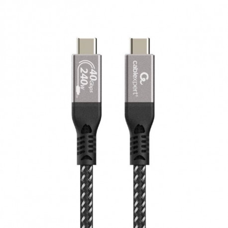 Gembird Premium USB 4 Type-C charging and data cable, 40 Gbps, 240 W, 1.5 m