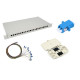 NFO Patch Panel 1U 19" Closed - Singlemode 24x LC UPC Duplex Adapter Pigtail kazeta SET