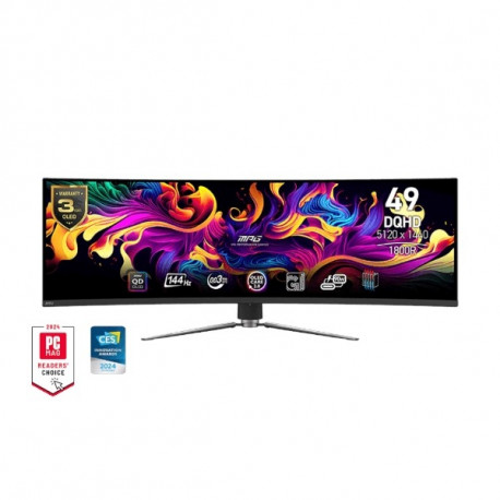 Monitor MSI MPG 491CQP 49" / DQHD / QD-OLED / 144Hz / 0.03ms (GtG) / curved (black)