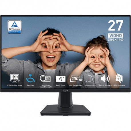 Monitor MSI PRO MP275Q 27" / WQHD / IPS / 100Hz / 1ms MPRT (black)