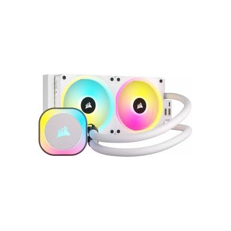 Vodeno Hlađenje Corsair iCUE H100i LINKRGB White AIO, 240mm Radiator, Liquid CPU Cooler