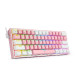 KEYBOARD - REDRAGON FIZZ K617 RGB WIRED PINK/WHITE RED SWITCH