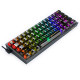 KEYBOARD - REDRAGON FIZZ K617CTB-RGB WIRED MECHANICAL
