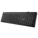 Genius SlimStar 820, tipkovnica, USB, crna