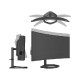 Monitor 34'' (87 cm) UWQHD VA 180Hz, HDR400, Ukrivljen, 2xHDMI, DisplayPort, USB-C DP Alt, zvočniki, Cooler Master GM34-CWQ2