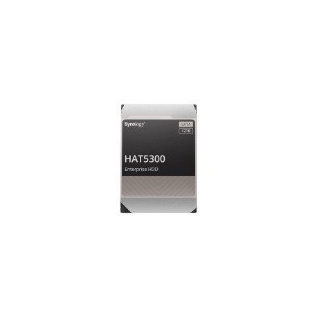Synology HAT5300-12T 12TB 3.5" HDD SATA 6Gb/s, 7200rpm, Buffer size : 256 MiB, MTTF 2.5M hours, warr