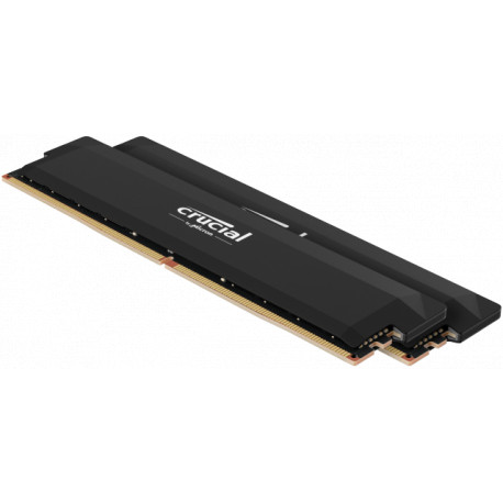 Crucial DRAM Pro OC Overclocking 32GB Kit (2X16GB) DDR5-6400 UDIMM CL38 Black, EAN: 649528944511