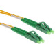 NFO Patch cord, LC APC-LC APC, Singlemode 9 125, G.657A2, Duplex, 1m