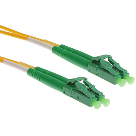 NFO Patch cord, LC APC-LC APC, Singlemode 9 125, G.657A2, Duplex, 1m
