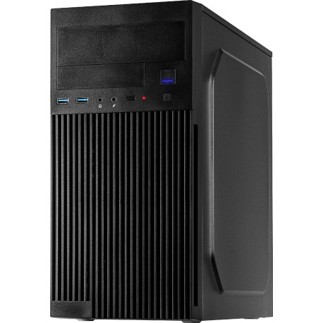 Inter-Tech PC Chassis IT-6521 Straight, mATX, 1x 5.25" external, 2x 3.5" int. & ext., 3x 2.5 interna