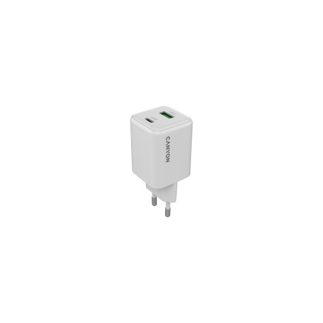 CANYON charger CU45AC GaN 45W 1xPD 1xQC EU White