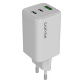 CANYON charger CU65ACC GaN 65W 2xPD 1xQC EU White
