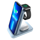 CANYON wireless charger WS-304 15W 3in1 Blue