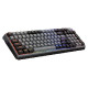 Tipkovnica Cooler Master MK770 Wireless, BT, Kailh Box V2 Red, PBT, RGB, siva, US