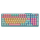 Tipkovnica Cooler Master MK770 Wireless, BT, Kailh Box V2 Red, PBT, RGB, zelena, US