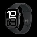 Watch Apple Watch Series 10 GPS 46mm Jet Black Aluminium Case with Sport Band S/M - Black
