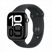 Watch Apple Watch Series 10 GPS 42mm Jet Black Aluminium Case with Sport Band M/L - Black
