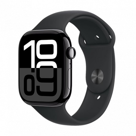 Watch Apple Watch Series 10 GPS 42mm Jet Black Aluminium Case with Sport Band M/L - Black