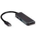 Roline VALUE adapter USB-C - HDMI, M/F, 1x USB 3.2 Gen 1 A, 1x Type C (Power Delivery)