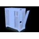 THERMALTAKE Mid Tower PC kućište CTE E600 MX HYDRANGEA plavo