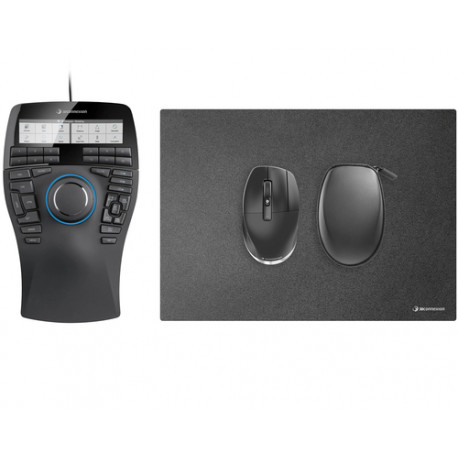 3Dconnexion SpaceMouse Enterprise Kit 2 miš Office Ambidekster RF Wireless + USB Type-A 6DoF