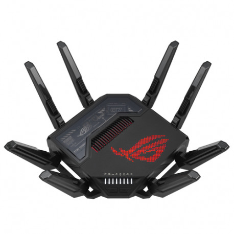 ASUS ROG Rapture GT-BE98 bežični usmjerivač 10 Gigabitni Ethernet Quad-band (2.4 GHz / 5 GHz-1 / 5 GHz-2 / 6 GHz) Crno