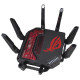 ASUS ROG Rapture GT-BE19000 bežični usmjerivač Multi-Gigabit Ethernet Tri pojasa (2,4 GHz / 5 GHz / 6 GHz) Crno, Crveno