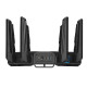 ASUS ROG Rapture GT-BE19000 bežični usmjerivač Multi-Gigabit Ethernet Tri pojasa (2,4 GHz / 5 GHz / 6 GHz) Crno, Crveno