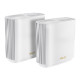 ASUS ZenWiFi AX (XT9) AX7800 2er Set Weiß Trifrekvencijski (2,4 GHz / 5 GHz / 5 GHz) Wi-Fi 6 (802.11ax) Bijelo 4 Unutarnji