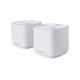 ASUS ZenWiFi XD5 (W-2-PK) Dvofrekvencijski (2,4 GHz / 5 GHz) Wi-Fi 6 (802.11ax) Bijelo Unutarnji