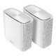 ASUS ZenWiFi AX (XT9) AX7800 2er Set Weiß Trifrekvencijski (2,4 GHz / 5 GHz / 5 GHz) Wi-Fi 6 (802.11ax) Bijelo 4 Unutarnji