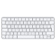 Apple Magic tipkovnica Univerzalno USB + Bluetooth QWERTZ Njemački Srebro, Bijelo