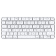 Apple Magic tipkovnica Univerzalno USB + Bluetooth QWERTZ Njemački Srebro, Bijelo