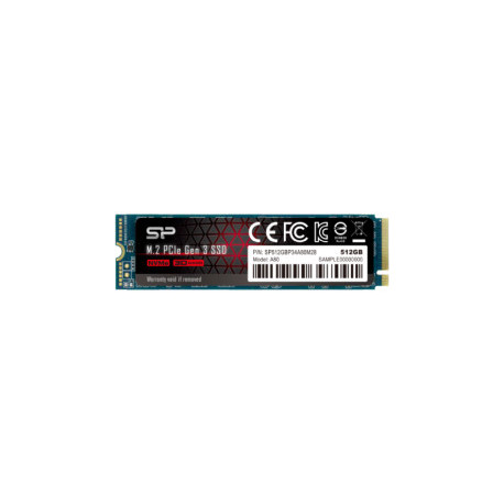 Silicon Power A80 512GB SSD M.2 2280 PCIe NVMe Gen3x4, DRAM cache