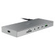 Priključna postaja USB-C Razer USB 4 Dock Mercury, 14 v 1, 5xUSB-A, 3xUSB-C, HDMI, DP,  RJ45, AUX, mSD/SD, srebrna