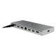 Priključna postaja USB-C Razer USB 4 Dock Mercury, 14 v 1, 5xUSB-A, 3xUSB-C, HDMI, DP,  RJ45, AUX, mSD/SD, srebrna