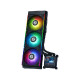 Komplet za tekočinsko hlajenje AIO Liquid Cooler Lian Li HydroShift LCD 360R, ARGB, črn