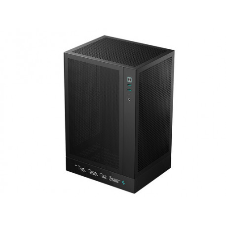 Računalniško ohišje DeepCool CH170 DIGITAL, Mini-ITX, LCD, črno