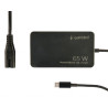 Gembird 65 W PowerDelivery GaN USB Type-C fast charger, black