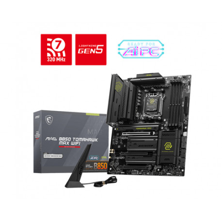 MSI MAG B850 TOMAHAWK MAX WIFI matična ploča AMD B850 Utor AM5 ATX