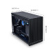 Računalniško ohišje Lian Li DAN Cases A3, Mesh, Micro-ATX, črno