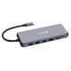 Hub Verbatim CMH-14 32154 USB-C Pro, 14 priključaka, 2x HDMI/VGA/RJ45/3x USB-A 3.2 Gen1/USB-C 3.2 Gen1/2x USB-A 2.0/SD/micro
