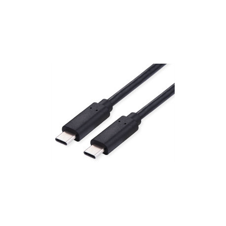 Roline VALUE USB2.0 kabel TIP C-C M/M, 100W, 3.0m, crni